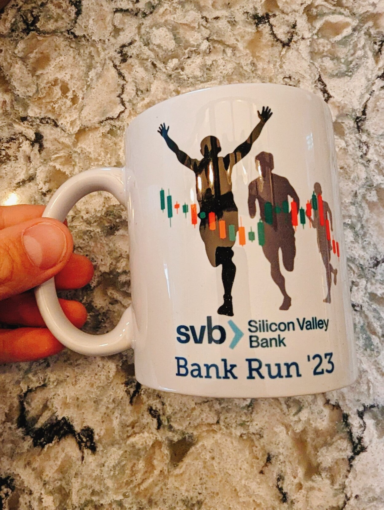 SVB Bank run mug